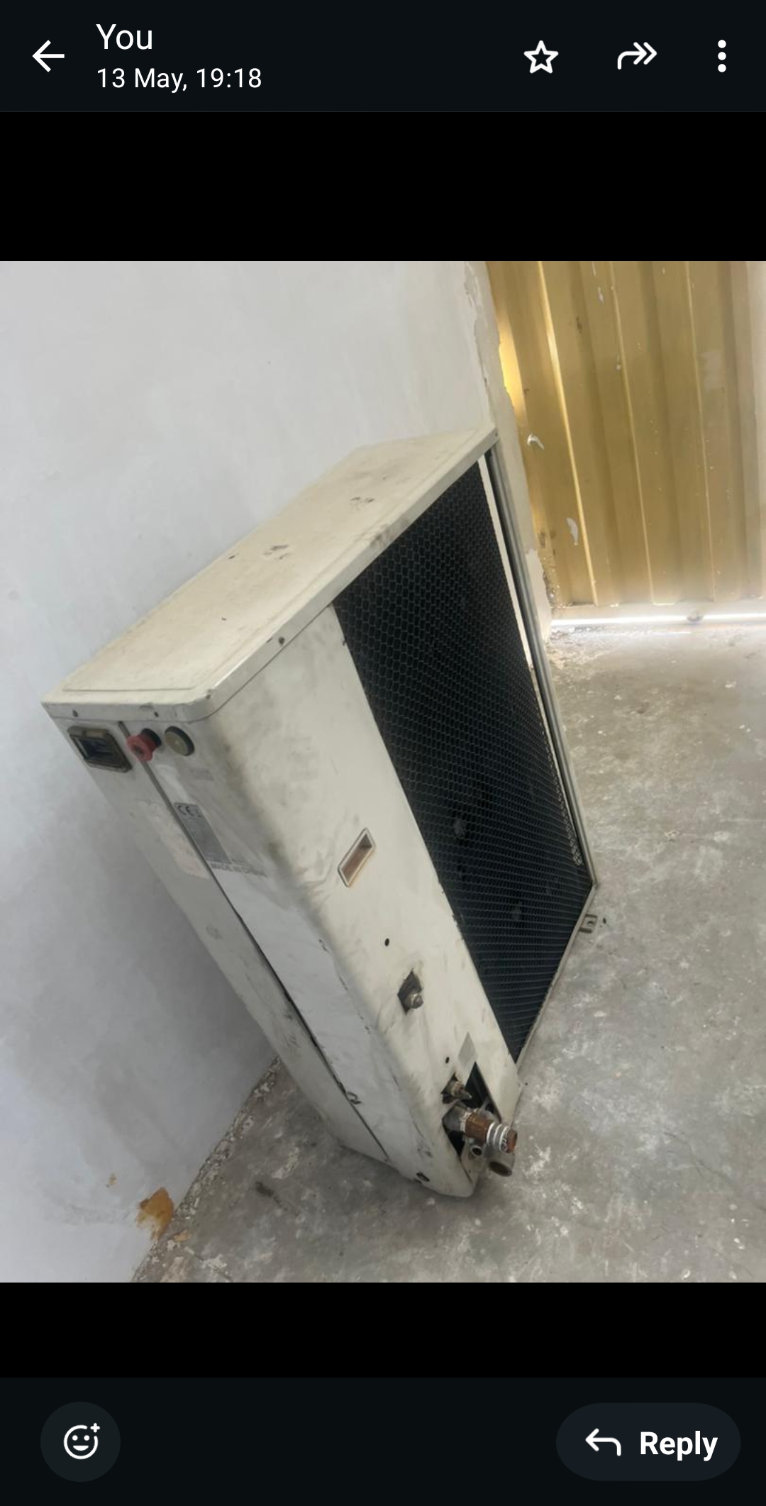 مینی چیلر ۵ تن استوک وارداتی درحال کار